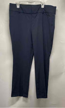 Load image into Gallery viewer, Nine West Womens Blue Flat Front Stretch Bootcut Leg Trouser Pants Size 16

