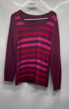 Load image into Gallery viewer, Tommy Hilfiger Womens Multicolor Striped Sequin Boat Neck Pullover Sweater Sz XS
