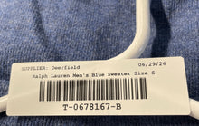 Load image into Gallery viewer, Polo Ralph Lauren Mens Blue Mock Neck 1/4 Zip Pullover Sweater Size Small
