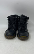 Load image into Gallery viewer, Dr. Martens Womens Faora Black Leather Lace-Up Ankle Combat Boots Size 8
