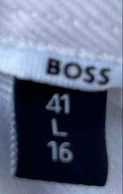 Load image into Gallery viewer, Boss Mens White Slim Fit Easy Iron Long Sleeve Dress Shirt Size Large
