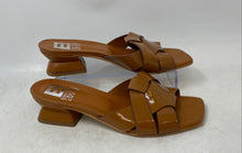 Load image into Gallery viewer, Emanuele Crasto Womens Brown Leather Slip-On Block Slide Sandals Size 38
