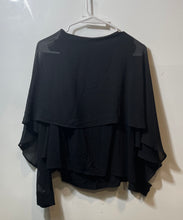 Load image into Gallery viewer, Zara Womens Black Long Sleeve Boat Neck Pullover Blouse Top Size Medium
