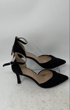 Load image into Gallery viewer, Kelly &amp; Katie Womens Emagray Black Leather Buckle Ankle Strap Heels Size 7
