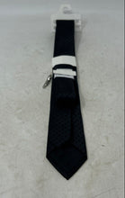 Load image into Gallery viewer, Calvin Klein Mens Gray Geometric Keeper Loop Adjustable Pointed Tie With Tags
