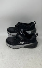 Load image into Gallery viewer, Skechers Boys Black Gray Low Top Round Toe Hook And Loop Sneakers Shoes Size 12
