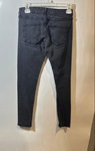 Load image into Gallery viewer, Zara Womens Black Dark Wash Stretch Denim Skinny Leg Jeans Size 6
