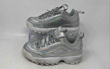 Load image into Gallery viewer, Fila Kids Disruptor 2 Premium 3XM01810-781 White Silver Sneaker Shoes Size 1

