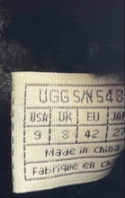 Load image into Gallery viewer, UGG Mens Black Leather Closed Toe Ankle Pull On Snow Boots Size 9
