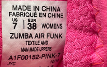 Load image into Gallery viewer, Zumba Womens Air Funk A1F00152 Pink Lace-Up Dance Sneakers Shoes Size 7

