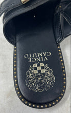Load image into Gallery viewer, Vince Camuto Womens Cooliann Black Leather Slip-On Slide Sandals Size 8.5M
