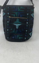 Load image into Gallery viewer, Lucky Brand Womens Multicolor Geometric Tapestry Adjustable Strap Crossbody Bag
