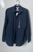 Load image into Gallery viewer, Calvin Klein Mens Blue Collared Long Sleeve Slim Fit Button-Up Shirt Sz M W/Tag
