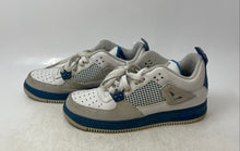 Load image into Gallery viewer, Nike Kids Air Jordan Fusion 4 White Blue Lace-Up Sneaker Shoes Size 7Y
