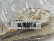 Load image into Gallery viewer, Authentic Tory Burch Womens White Yellow Floral Flat Flip Flop Sandals Size 5M
