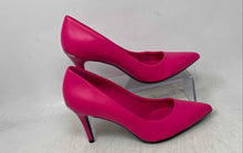 Load image into Gallery viewer, Calvin Klein Womens Gayle Pink Leather Pointed Toe Slip-On Pump Heels Size 7.5
