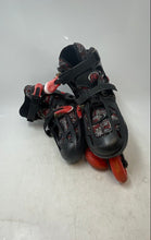 Load image into Gallery viewer, Roller Derby Unisex Kids Falcon Black And Red Geometric Inline Skates Size 3-6
