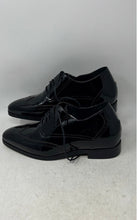 Load image into Gallery viewer, Calto Mens Black Patent Leather Wingtip Lace-Up Oxford Dress Shoes Size 8
