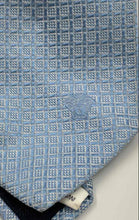 Load image into Gallery viewer, Versace Mens Blue Printed Keeper Loop Adjustable Pointed Tie
