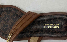 Load image into Gallery viewer, Michael Kors Womens Brown Leather Toe Ring Slip-On Flat Slide Sandals Size 6M
