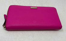 Load image into Gallery viewer, Kate Spade Womens Dark Pink Saffiano Leather Continental Zip-Around Wallet
