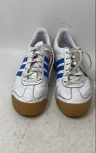 Load image into Gallery viewer, Adidas Womens Samoa White Blue Leather Lace-Up Low Top Sneakers Shoes Size 7

