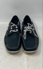 Load image into Gallery viewer, Lacoste Mens Marina Navy Blue White Suede Lace-Up Sneaker Shoes Size 10.5

