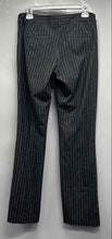 Load image into Gallery viewer, Express Womens Gray Striped Editor Barely Boot Low Rise Dress Pants Size 6R

