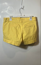 Load image into Gallery viewer, Nautica Womens Yellow Flat Front Slash Pockets Chino Shorts Size 10
