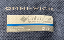 Load image into Gallery viewer, Columbia Mens Omni Wick Dark Blue Short Sleeve Collared Polo Shirt Size XL
