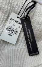 Load image into Gallery viewer, Express Womens White Long Sleeve Pullover Sweater Size Medium With Tag
