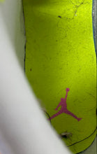 Load image into Gallery viewer, Nike Boys Air Jordan 1 Mid SE CV4611-100 White Pink Yellow Sneaker Shoes Size 7Y
