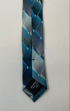Load image into Gallery viewer, Pierre Cardin Mens Brown Blue Geometric Print Adjustable Formal Pointed Tie
