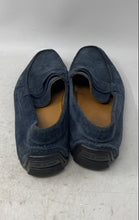 Load image into Gallery viewer, Saks Fifth Avenue Mens Blue Suede Slip-On Penny Loafer Shoes Size 11.5
