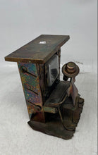 Load image into Gallery viewer, Vintage Copper Tin The Entertainer Hong Kong Handcrafted Piano Player Music Box
