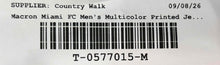 Load image into Gallery viewer, Macron Mens Multicolor Striped Miami FC Home Soccer Jersey Size XL
