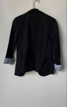 Load image into Gallery viewer, New York &amp; Company Womens Black Stretch Pockets One-Button Blazer Size 2
