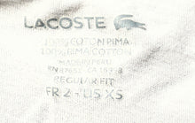 Load image into Gallery viewer, Lacoste Mens White Cotton Short Sleeve Crew Neck Regular Fit T-Shirt Size XS
