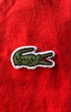 Load image into Gallery viewer, Lacoste Mens Red Cotton Short Sleeve V-Neck Regular Fit Pullover T-Shirt Size S
