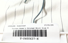 Load image into Gallery viewer, Express Womens White Black Pinstripe Back Zip Straight &amp; Pencil Skirt Size 0
