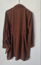 Load image into Gallery viewer, Michael Kors Womens Brown Printed Collared Long Sleeve Shirt Dress Size XL
