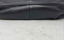 Load image into Gallery viewer, Isaac Mizrahi Live Womens Black Leather Single Chain Strap Flap Shoulder Bag
