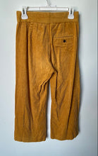 Load image into Gallery viewer, Zara Womens Tan Corduroy Flat Front High-Rise Wide-Leg Cropped Pants Size XS
