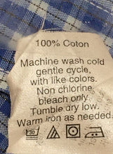 Load image into Gallery viewer, J.Crew Mens Blue White Plaid Print Long Sleeve Button-Up Shirt Size Large
