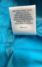 Load image into Gallery viewer, New York &amp; Company Womens Blue Flat Front Stretch Chino Shorts Size 14
