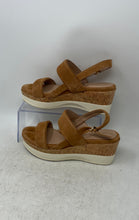 Load image into Gallery viewer, Cole Haan Womens Aislin Brown Open Toe Wedge Heel Slingback Sandals Size 7.5B
