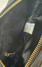 Load image into Gallery viewer, Versace Parfums Womens Black Gold-Tone Detachable Chain Strap Crossbody Purse

