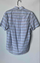 Load image into Gallery viewer, Tommy Hilfiger Mens Multicolor Striped Cotton Short Sleeve Button-Up Shirt Sz M
