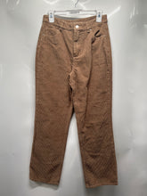 Load image into Gallery viewer, Forever 21 Womens Brown Corduroy Straight Leg Trouser Pants Size Medium
