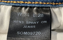 Load image into Gallery viewer, Legend London Mens Blue 5-Pocket Design Distressed Skinny Jeans Pants Sz W34 28L

